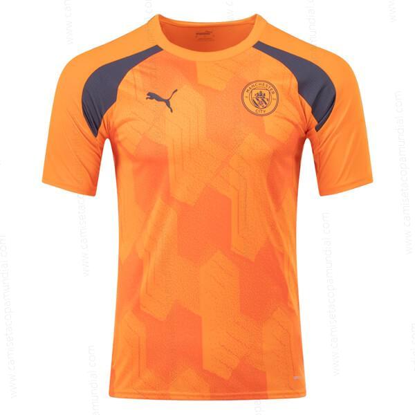 Manchester City Pre Match Training Camisa de fútbol – Naranja – Versión Replica
